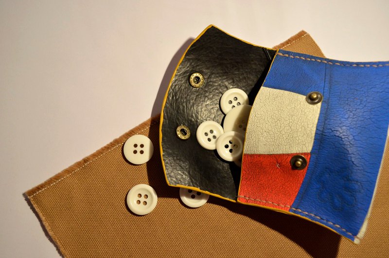 排球x零钱包 / conti-红白蓝款 编号003 - 零钱包 - 橡胶 红色