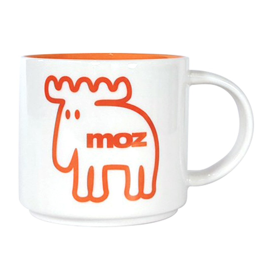 moz瑞典 北欧驼鹿叠叠马克杯440ml(爱马仕橘) - 咖啡杯/马克杯 - 其他材质 橘色