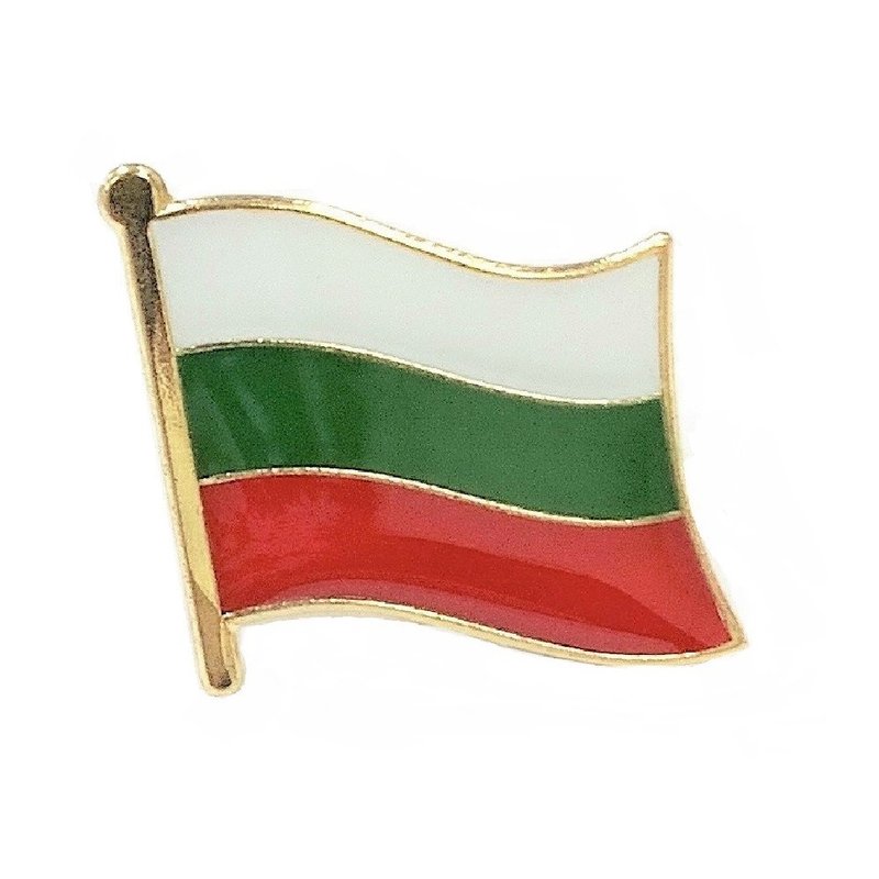 Bulgaria保加利亚 国旗别针 纪念配饰 金属胸徽 国徽饰品 国旗胸 - 胸针 - 其他材质 多色