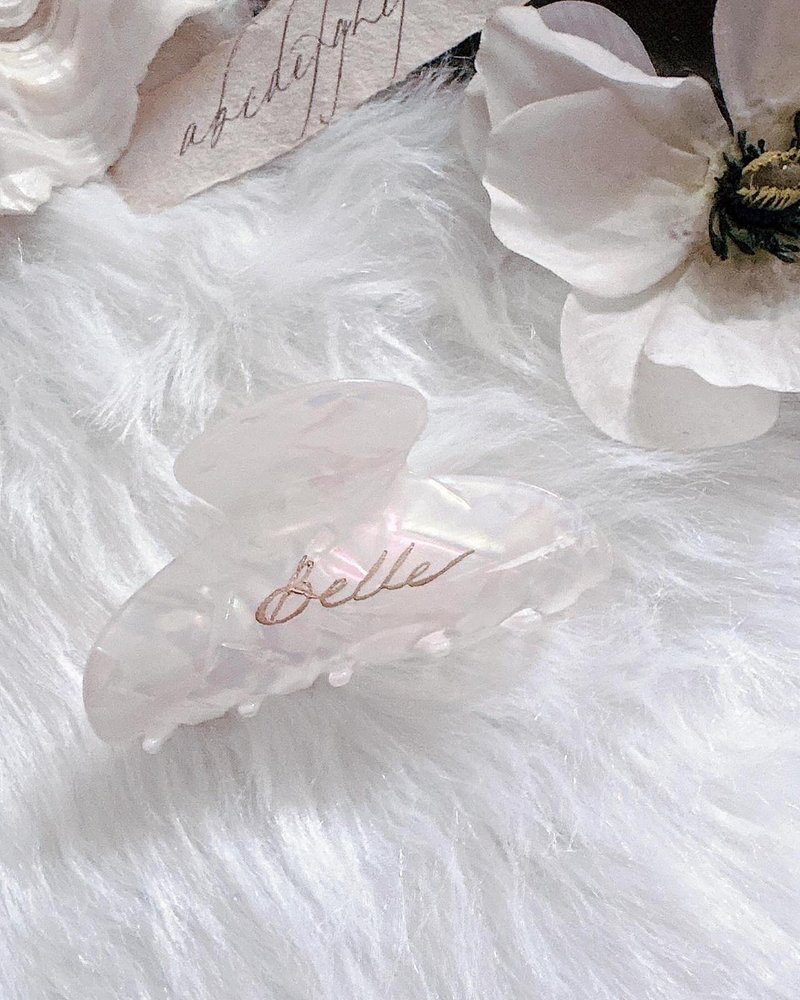 【定制化礼物】定制雕刻鲨鱼发夹 Mermaid Hair Claw - 发饰 - 橡胶 粉红色