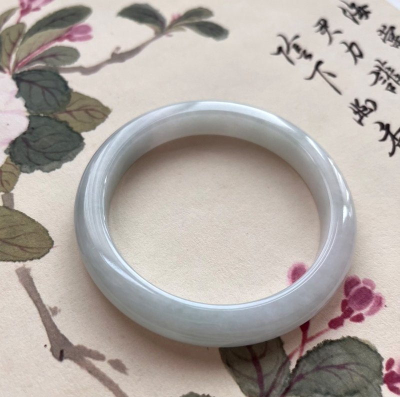 玲靛翡翠【绿茵烟波】细条翡翠手镯 - 手链/手环 - 玉石 绿色