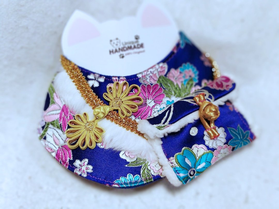 新年 鼠年贺年 宠物围巾/颈饰 利是逗来 CNY neck wear collar - 项圈/牵绳 - 棉 红色