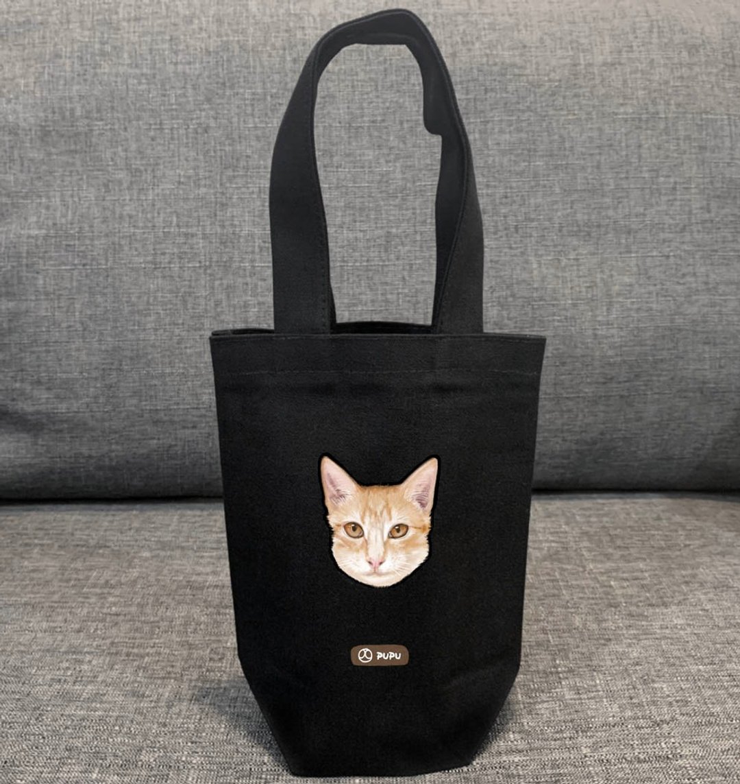 猫咪系列—胖橘猫-猫奴—台湾制棉麻-提袋-—苍蝇星球 - 手提包/手提袋 - 棉 