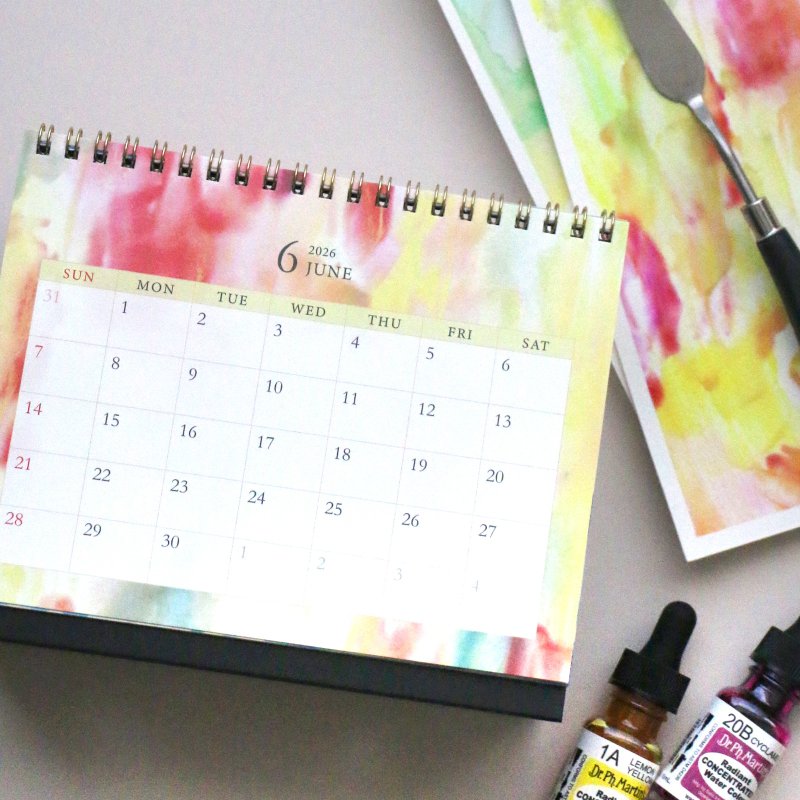 2026 以色彩点缀生活，尽情享受的桌历 - 年历/台历 - 纸 多色