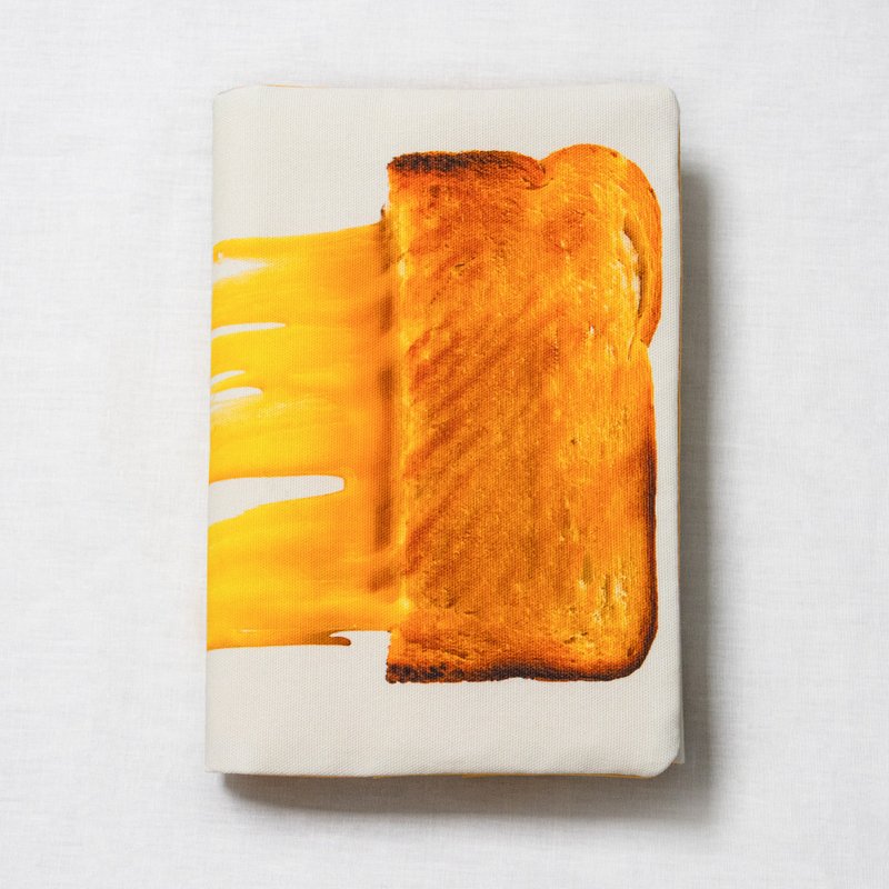 起司吐司布艺书衣 - 书衣/书套 - 棉．麻 橘色