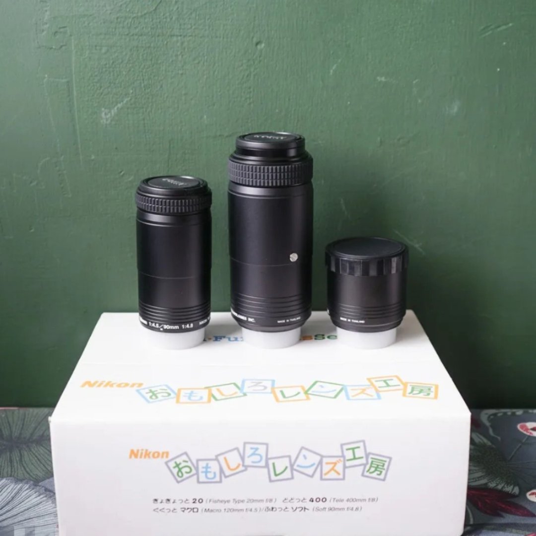库存新品 NIKON FUN FUN LENS SET 镜头组 (保固 30 天) - 相机 - 其他金属 黑色
