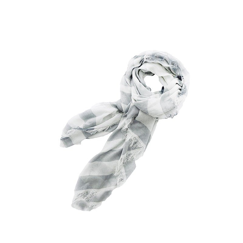 【出清】女人我最大推荐 - 胶原蛋白胜肽美肤丝巾 - 墨吹灰 - 丝巾 - 其他材质 灰色