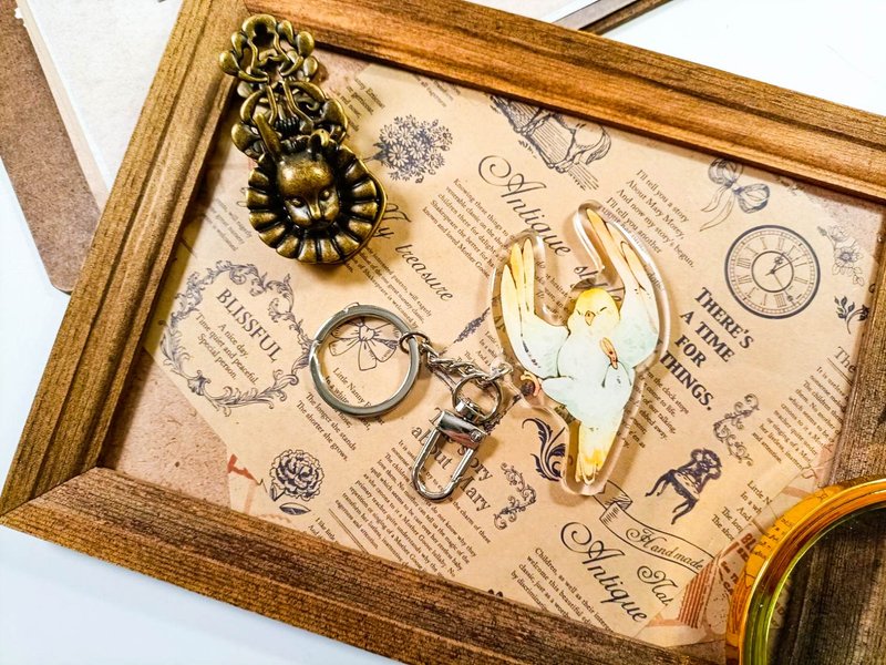 KR522可愛吊飾cute pendant_鸚鵡parrot.K/ 晶透吊飾_鑰匙圈 - 钥匙链/钥匙包 - 塑料 多色