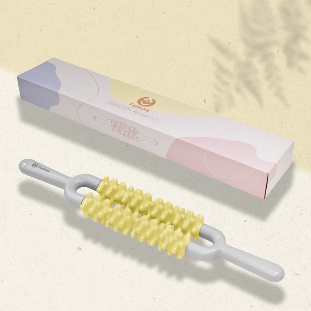 礼物推荐 双层按摩滚轮棒 - 运动配件 - 其他材质 