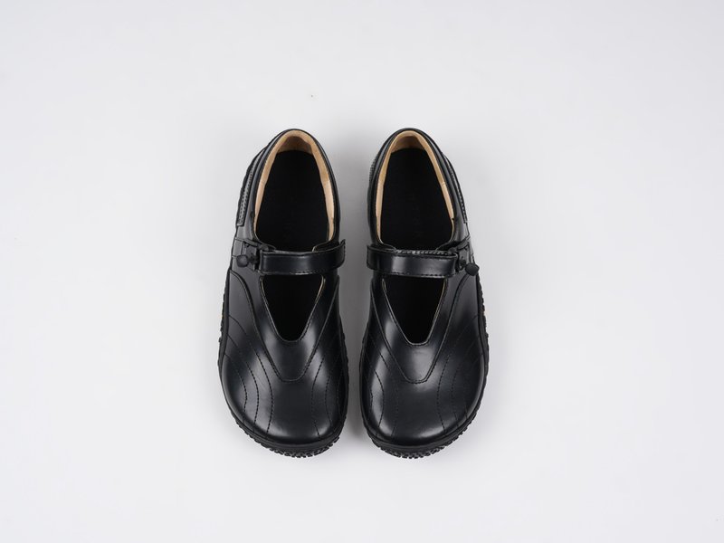 LUENN 玛莉珍 - 黑 - 芭蕾鞋/娃娃鞋 - 真皮 黑色