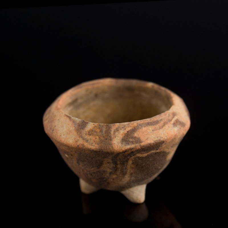 绞胎系列 // 迷你手工盆、陶盆、花器、盆器、拇指盆栽–混色 - 植栽/盆栽 - 陶 卡其色