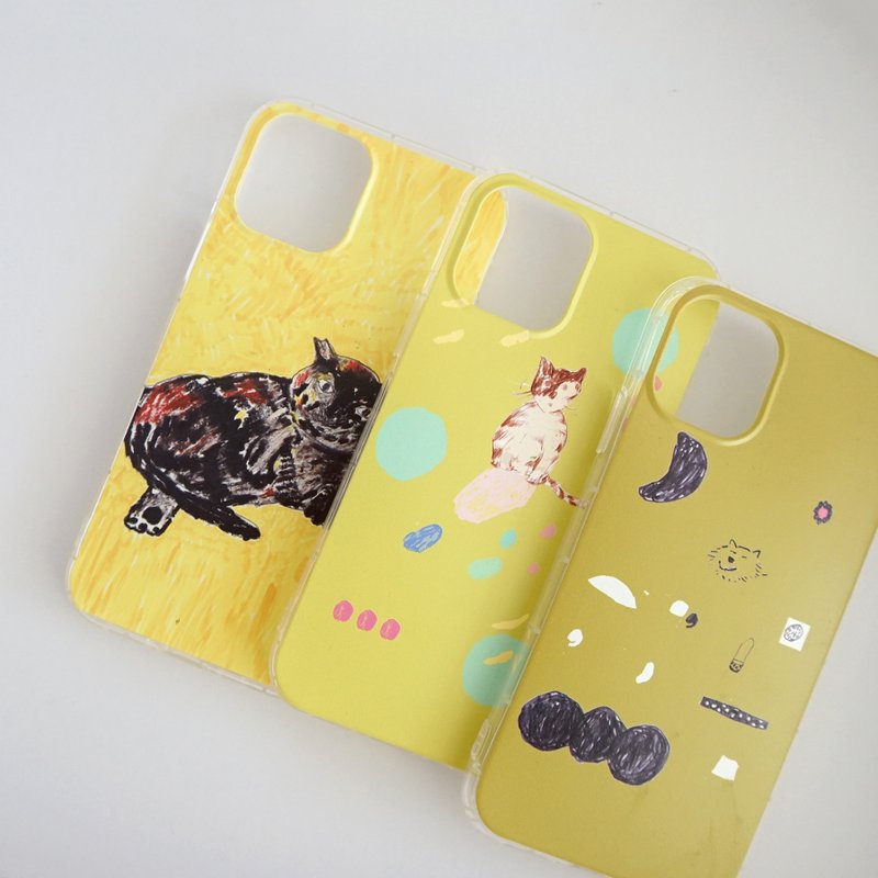 街猫日记 饼干虎斑小猫 质感印花手机软壳 iphone case - 手机壳/手机套 - 橡胶 黄色