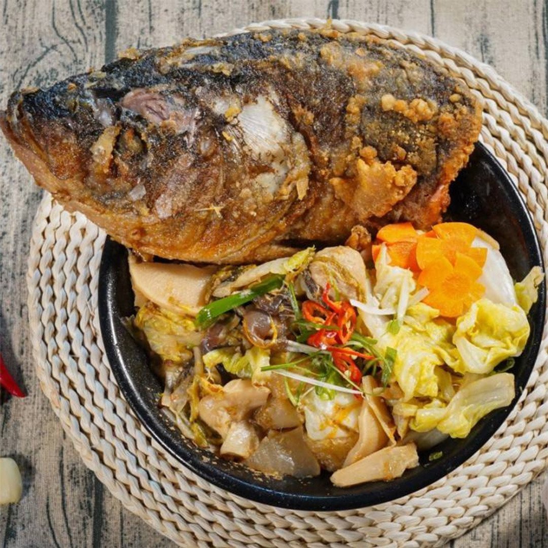 台南老嘴砂锅菜 砂锅鱼头家庭综合组 赠猪大骨高汤 2 包 - 熟食小吃 - 新鲜食材 多色