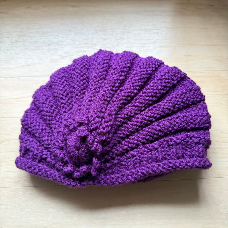 紫罗兰系列 - 紫色小花 - 帽子 - 压克力 紫色