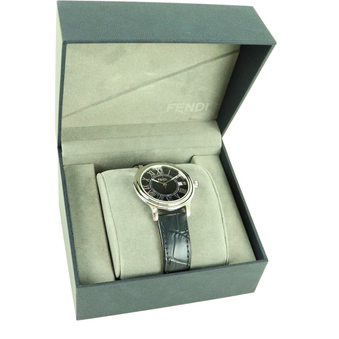 良品 FENDI 芬迪 手表 FEN 18A CLASSICO 皮革M腕表 (00973) - 女表 - 其他金属 银色