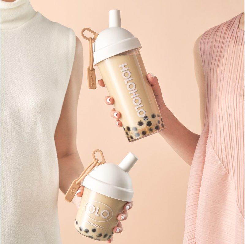 【HOLOHOLO】MILKTEA CUP 奶茶吸管杯 4色( 720ml / 420ml ) - 水瓶/水壶 - 塑料 多色