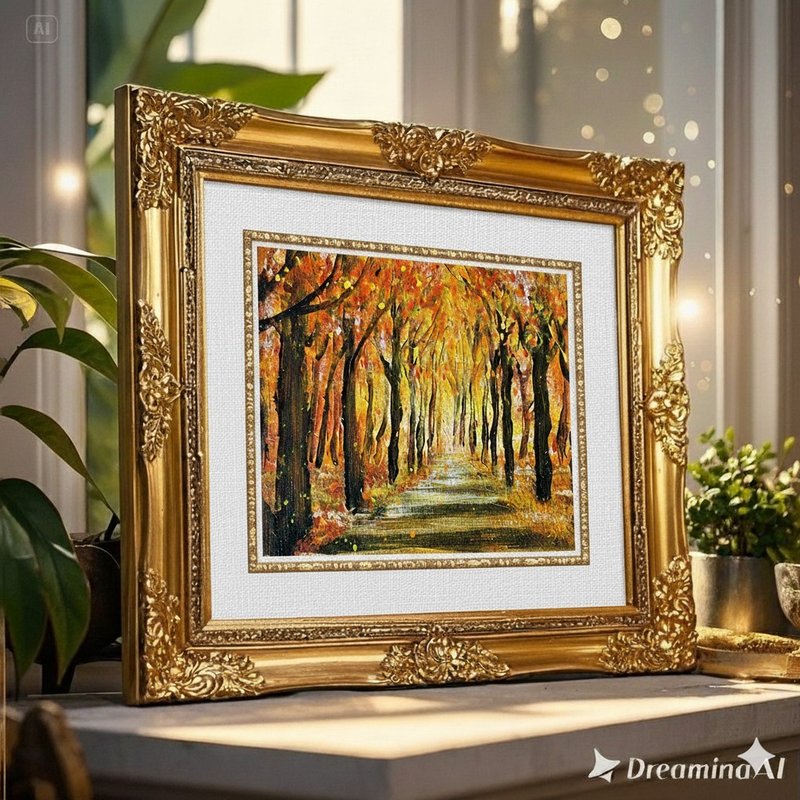 原画作│金色森林 - 海报/装饰画/版画 - 棉．麻 