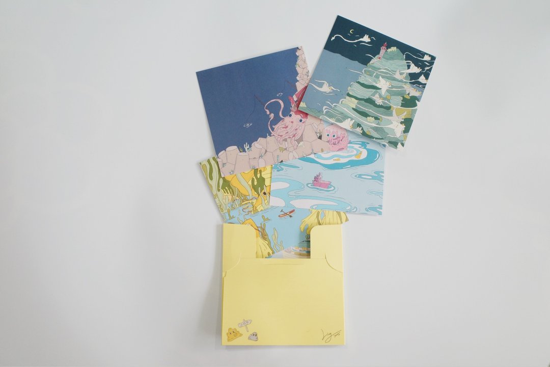 小琉球插画明信片套组 6入 可指定款式 - 卡片/明信片 - 纸 