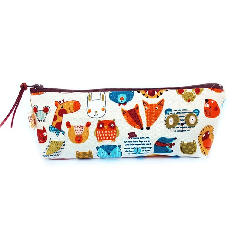 欢乐动物园笔袋 - 铅笔盒/笔袋 - 棉．麻 多色