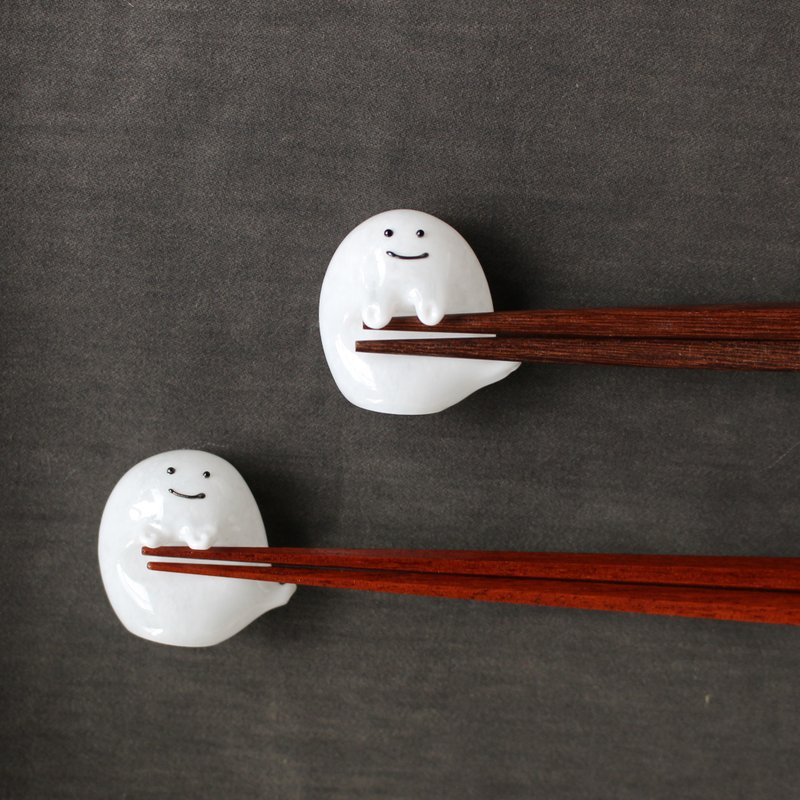 A ghost chopstick rest that can be displayed upright [1 piece] - 筷子/筷架 - 玻璃 
