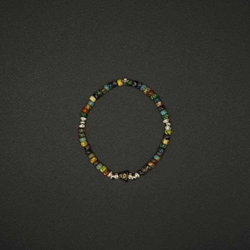 7AB 原创小众VINTAGE手串全知之眼925银复古潮流男女中性款手链 - 手链/手环 - 其他材质 