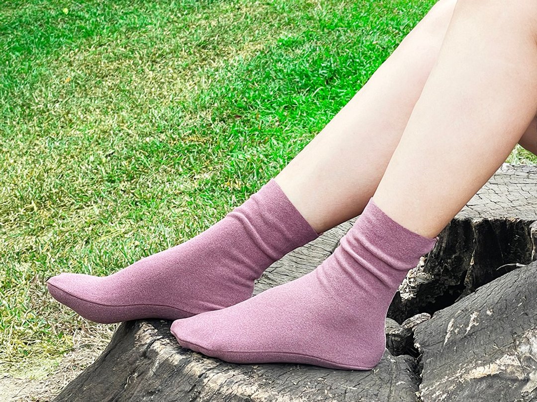 秋冬新时尚:典雅刷绒袜 袜子 鞋履袜品 socks 中筒袜 冬天袜 - 袜子 - 棉 蓝色