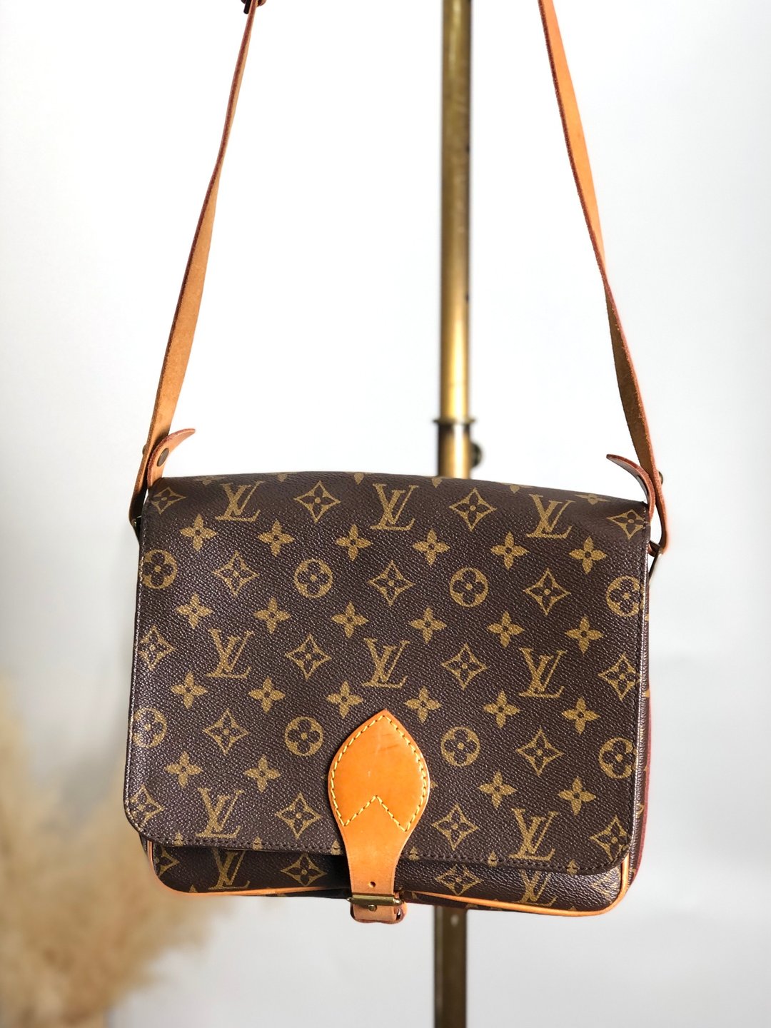 【日本直送，名牌包装】LOUIS VUITTON Monogram 单肩包棕PVC 皮革 M51252 Cartesier bvju5u - 侧背包/斜挎包 - 防水材质 咖啡色