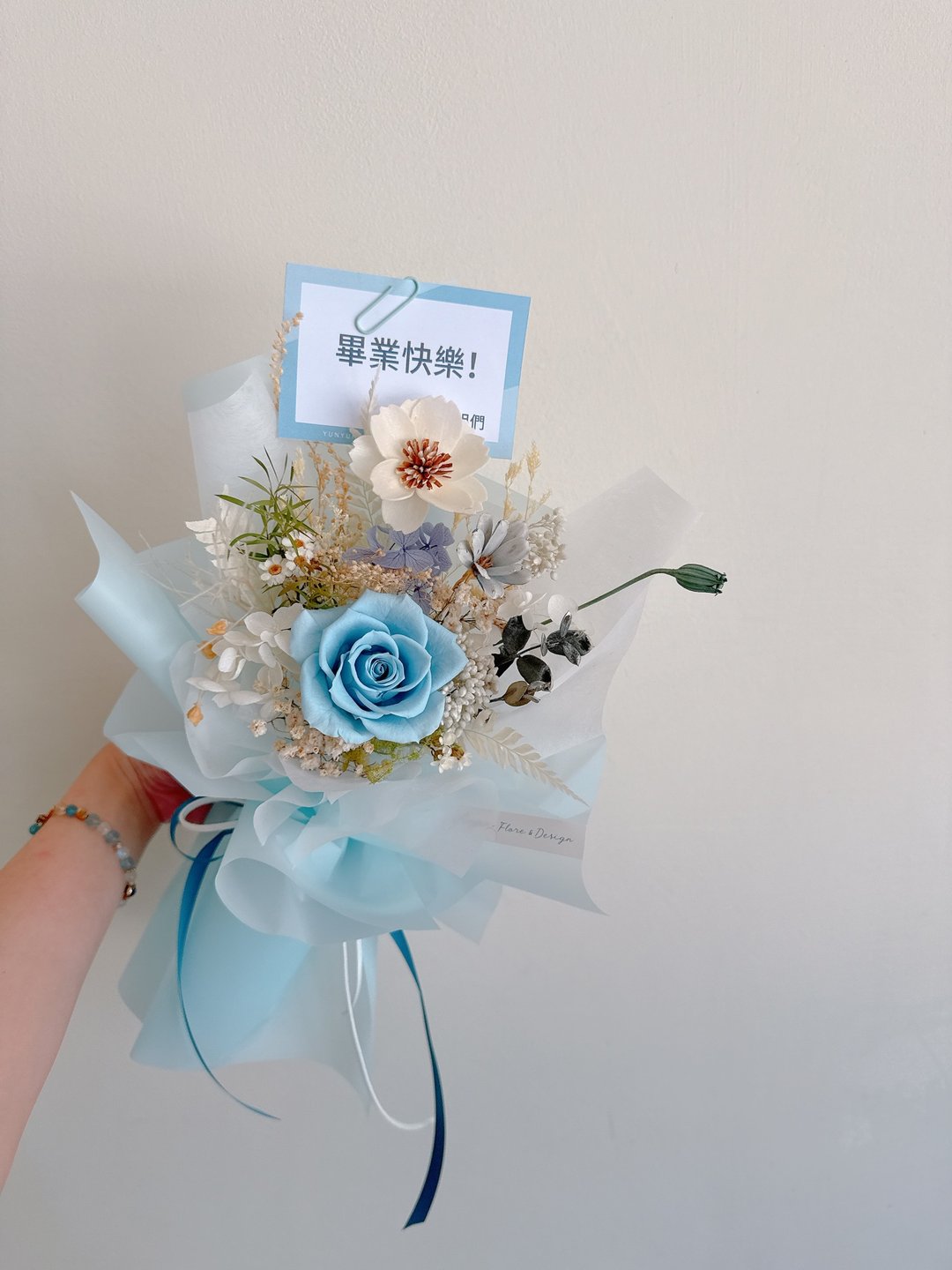 YUNYUN【定制化色系】不凋花&干燥花花束/ S 尺寸 - 干燥花/捧花 - 植物．花 粉红色