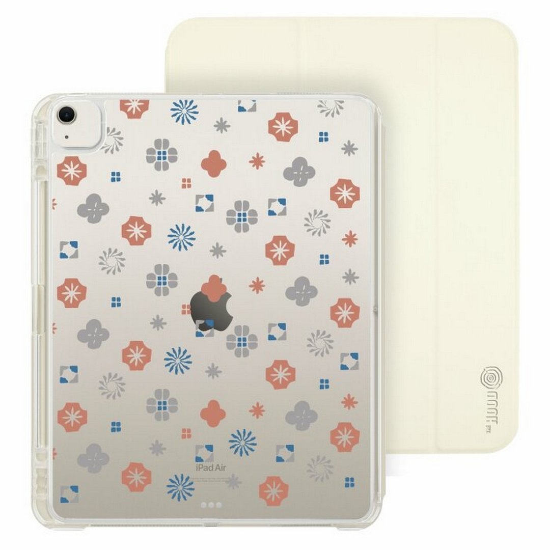 经典花色 珊瑚红蓝 iPad Air /Pro 2024mini7可拆式防摔透明 实色 - 平板/电脑保护壳 - 塑料 多色