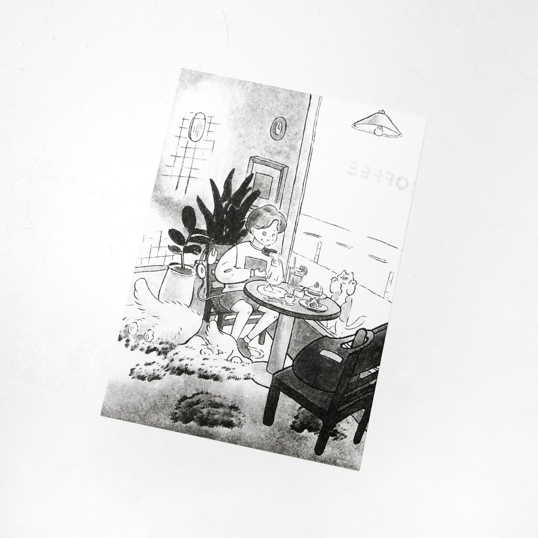 绒绒森林-咬一口下午时光 明信片 - 卡片/明信片 - 纸 
