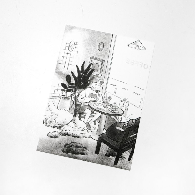 绒绒森林-咬一口下午时光 明信片 - 卡片/明信片 - 纸 