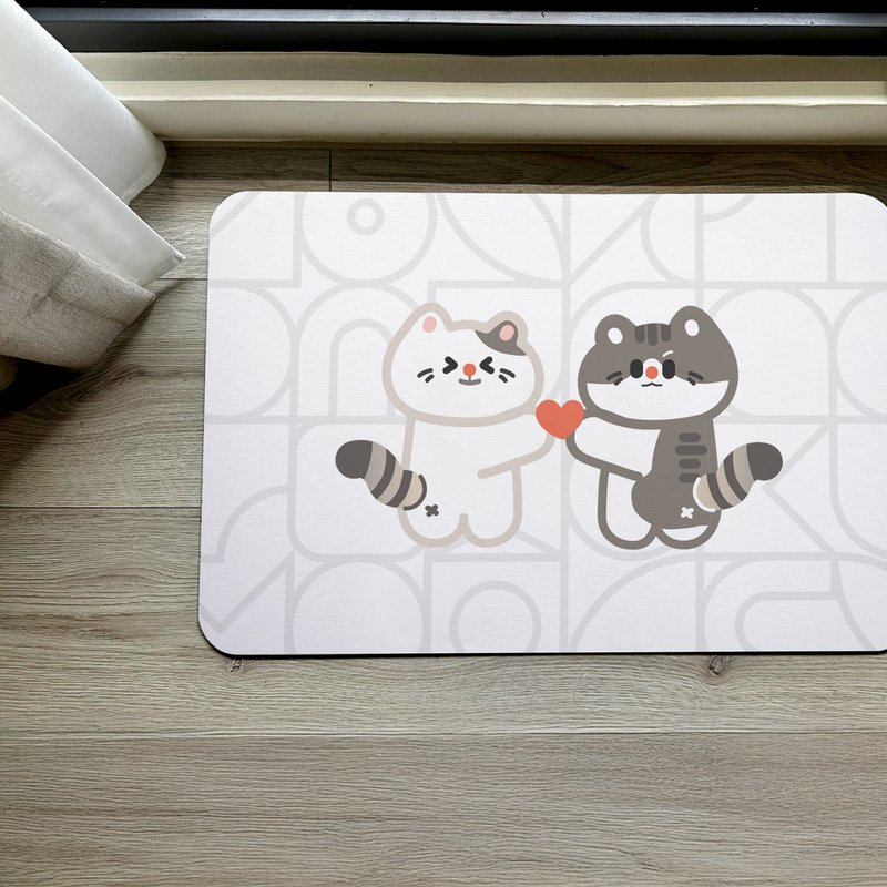 Couple猫猫- 硅藻土地垫(硬式) - 地垫/地毯 - 其他材质 