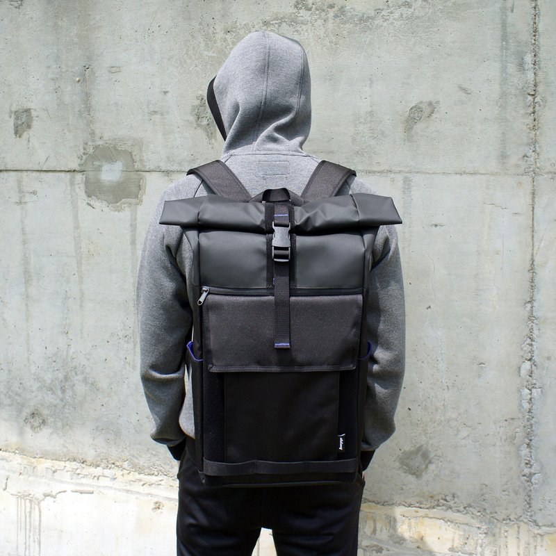 超值限量试售/dday D+1 BACKPACK / 后背包 / 防水背包  / 魔黑 - 后背包/双肩包 - 防水材质 黑色