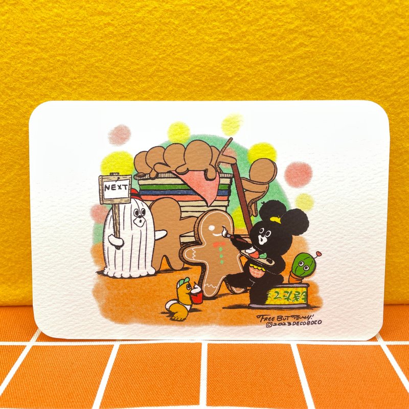 明信片圣诞节 2023 01 我该摆出什么样的表情？ - 卡片/明信片 - 纸 