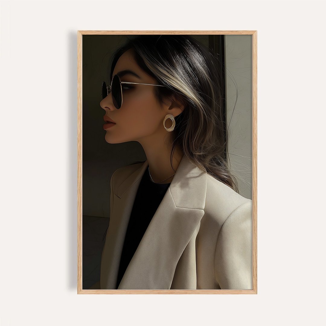 侧影优雅 Elegant in Profile / 都市女性时尚摄影挂画 - 海报/装饰画/版画 - 纸 
