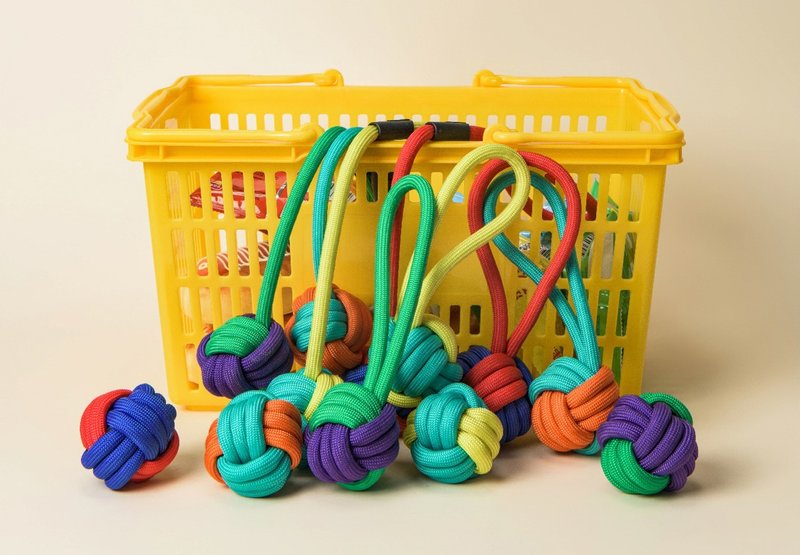 【玩具绳】自嗨/解闷/耐咬巡回训练球 - 玩具 - 其他材质 多色