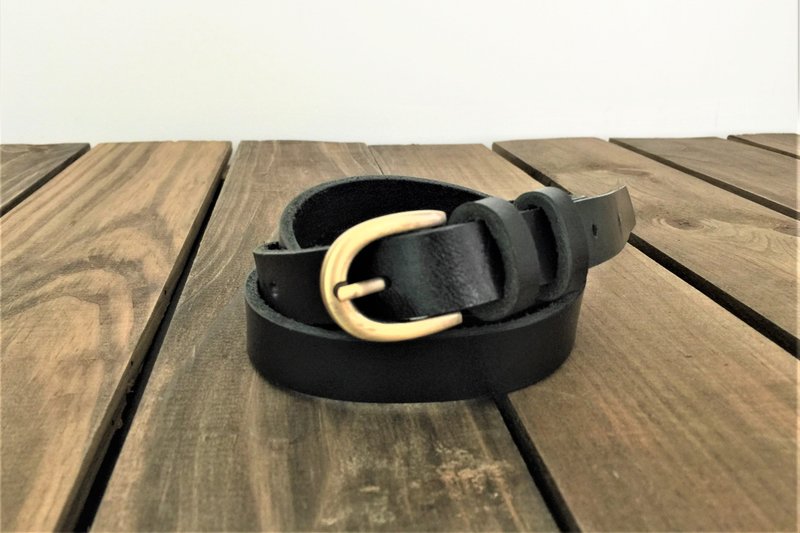 2cm 皮带 // 2cm Leather Belt // 腰带 // 复古皮带 // 经典皮带 - 皮带/腰带 - 真皮 