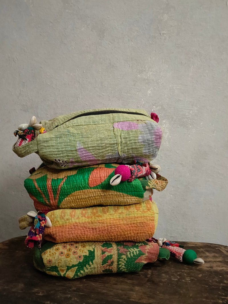 小鸟包子 / 手工收纳包 - 化妆包/杂物包 - 棉．麻 