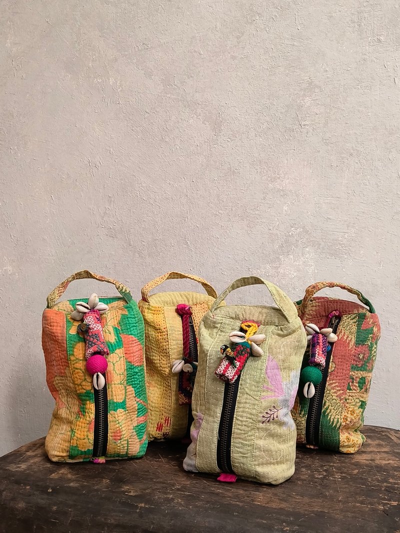 小鸟包子 / 手工收纳包 - 化妆包/杂物包 - 棉 