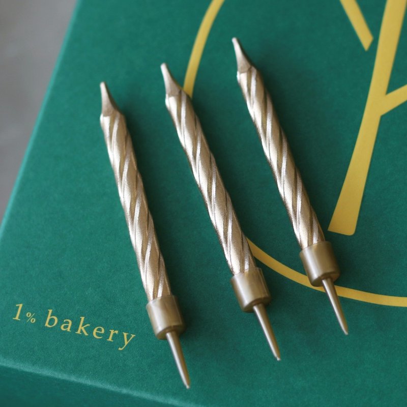 加购品-质感金直立式蜡烛一入 - 其他 - 其他材质 绿色