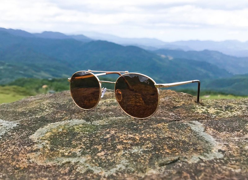 太阳眼镜│双梁小圆│金属框架│2is JackiC - 墨镜 - 其他金属 咖啡色