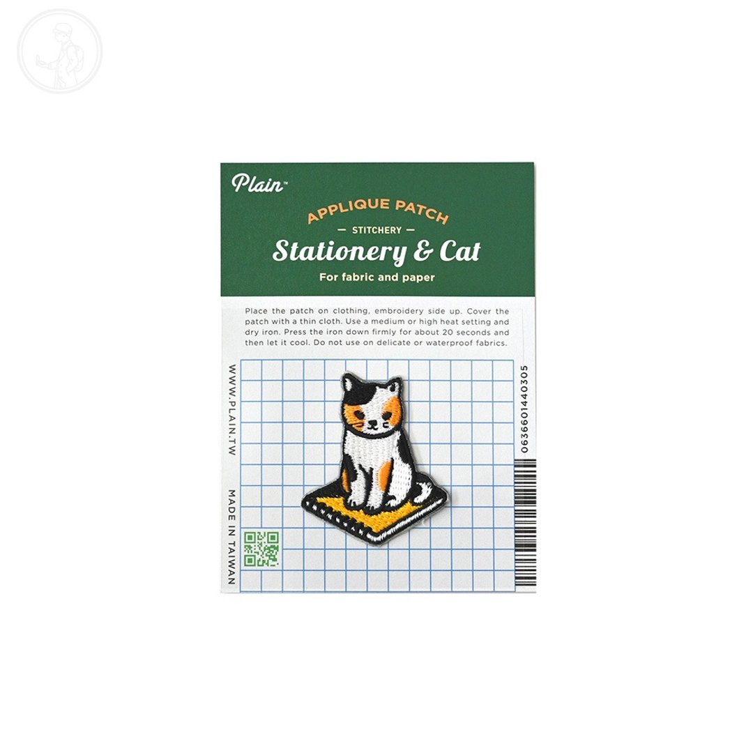 猫就是这样用文具 烫贴绣片 素描本 - 徽章/别针 - 尼龙 