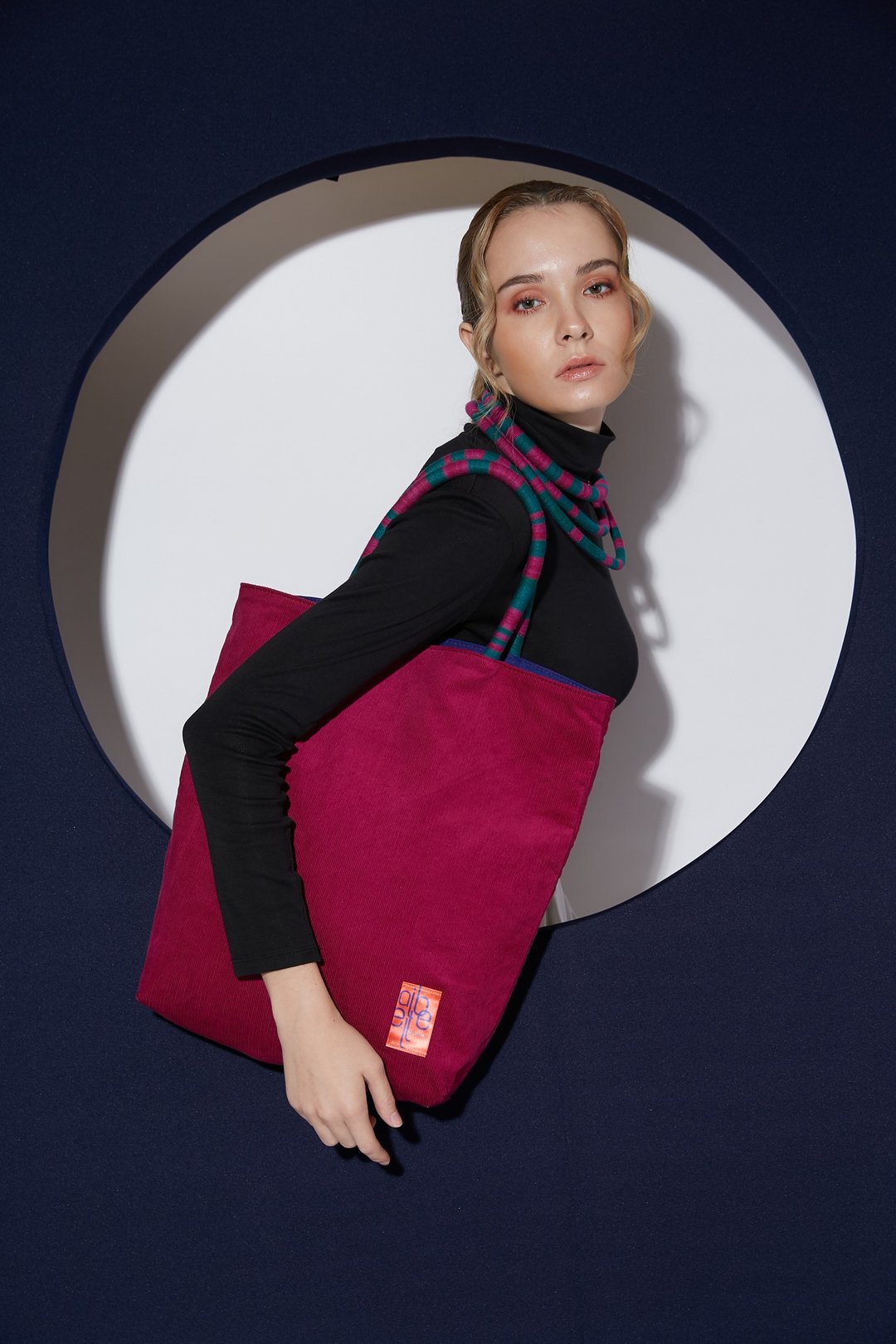 Aibelle K2 Tote Bag - Magenta - 手提包/手提袋 - 棉 紫色