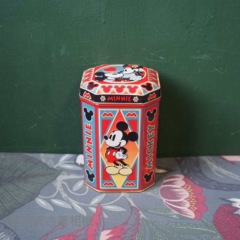 老件 米老鼠铁盒 2000年代 - 玩偶/公仔 - 其他材质 红色