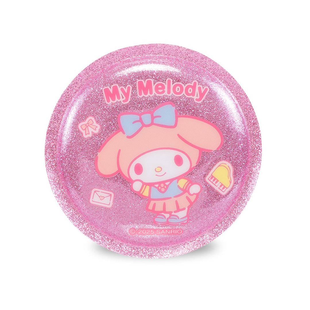 三丽鸥联名 替换式魔鬼毡特大徽章-美乐蒂 My Melody 书包配件 - 徽章/别针 - 其他材质 粉红色