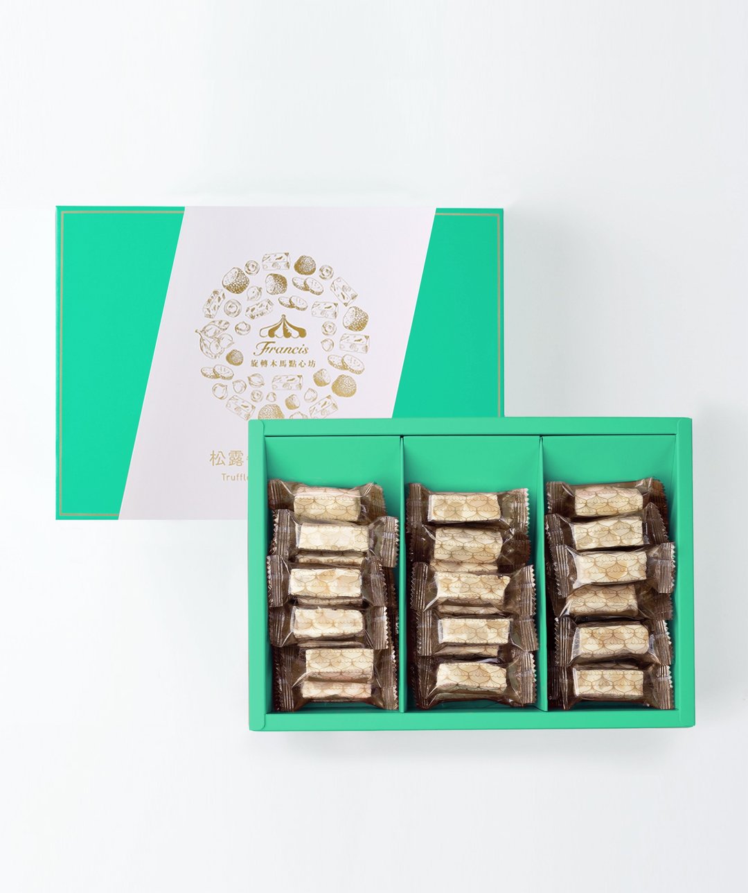 【旋转木马点心坊】松露牛轧糖礼盒 450g - 蛋糕/甜点 - 新鲜食材 白色