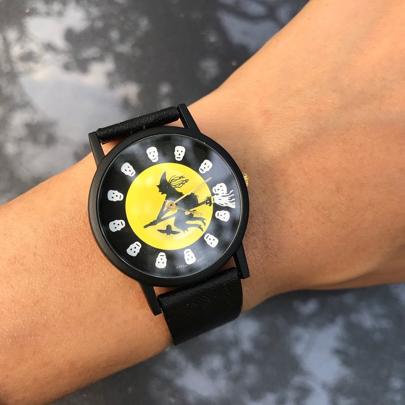 【Lost and find】老款 童趣 女巫 乌鸦 手表 - 女表 - 其他金属 黑色