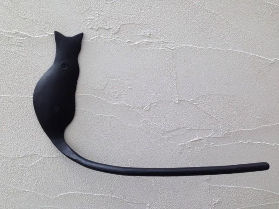 Towel hanger of the back of the cat - 衣架/挂勾 - 其他金属 黑色