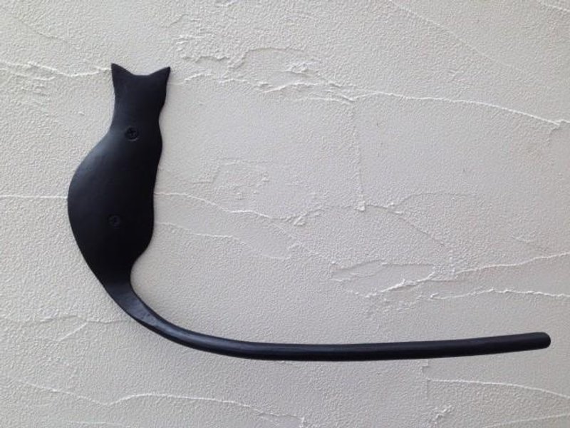 Towel hanger of the back of the cat - 衣架/挂勾 - 其他金属 黑色