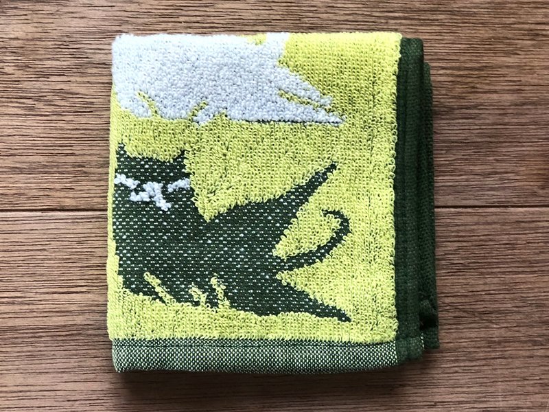 Fishcat 亲肤毛巾手帕 - One More Two More 台湾制 - 毛巾浴巾 - 棉．麻 蓝色